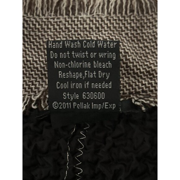 Katie Todd Womens Black Textured Button Down Long Sleeve Jacket Size M - Picture 6 of 8